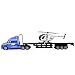 RC Truck 1:15 Scale Radio Remote Control Transporter Big Rig Semi Truck Super Duty Mighty Tractor Trailer with Lights & Sounds, Battery Operated RC Full Cargo Carrier, Great Gift for Kids