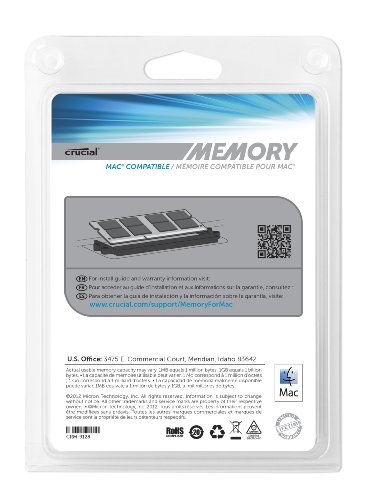 Crucial 8GB Kit (4GBx2) DDR3 / DDR3L 1333 MT/s (PC3-10600) CL9 204-Pin SODIMM Memory For Mac CT2K4G3S1339M (Notebook)