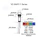 YuCo YC-9WRT-1B-24-10 9mm Led Indicator Miniature Pilot Light 24V AC or DC,  Blue