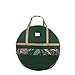 Wreath Storage Container - Canvas Bag with Clear Window and Handles Holds 48-Inch Artificial Wreath with Compartment for Ornaments by Elf Stor (Green)