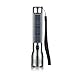 ECEEN® Solar Powered Flashlight, Aluminum Alloy Handheld Flashlight Rechargeable LED Torchlight with USB Charge Cable for Camping, Hiking, Climbing, Outdoor Sports, Vehicle, Auto Emergency Kit