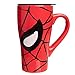 Silver Buffalo MC7088 Marvel Comics Spider-Man Eyes Ceramic Travel Mug with Friction Lid, 18-Ounces