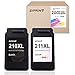 ZIPRINT 210XL 211XL Combo Remanufactured Ink Cartridge Replacement for 210XL 211XL Combo Pack PG-210XL use with Pixma MP495 MX410 MP250 IP2702 MP490 Printer, 211XL Color and 210XL Black, 2-Pack 210XL