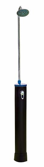 Miganeo-Solardusche PVC-Tank 23 Liter, Einhebel Mischbatterie, inkl. Ablage + Handtuchhalter PP93002