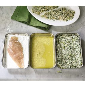 Breading Set, Stainless Steel - 3pc