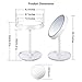 MelodySusie 2-in-1 Lighted Makeup Mirror Table Lamp, Touch Control LED, 180 Degrees of Angle Adjustment, Dual Power Supply, with Detachable 5X Magnifying Spot Mirror