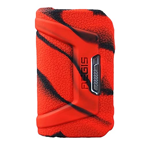 RUIYITECH Modshield for Aegis Legend 2 Case - Protective Silicone Skin Cover Sleeve (Black Red)