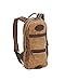 Frost River High Falls Short-Day Pack - Waxed Canvas Hiking Backpack, Durable Day Bag with Twin Zipper Pulls, 10 Liter, Field Tan