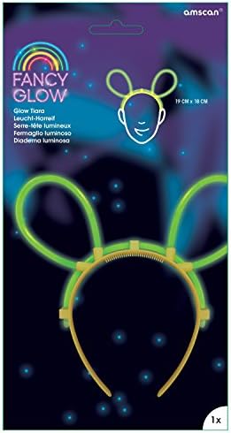 Amscan 9902343 - Glow Up Mouse Ears Headband Trick or Treat and Party Favours - 19cm