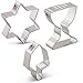 Hanukkah Cookie Cutters 3-Pc. Set Made in the USA by Ann Clark, Star of David, Dreidel and Menorah