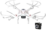 DBPOWER FPV RC Drone with HD 720P Wifi Camera Quadcopter for GoPro, One Key Return Function and Headless Mode for IOS & Android, Compatible with 3D VR Headset