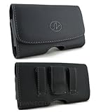 Leather Horizontal Sideways Belt Clip Case Cover Holster for LG Xpression 2 C410