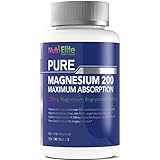 Magnesium Glycinate Supplement - Medical Certified - Non Buffered Chelate As Bisglycinate - 120 Capsules - Sleep And Vitamin Deficiency Support - 200 mg or 400 mg Daily