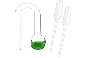 IAFVKAI Glass CO2 Drop Checker – Hang On CO2 Monitor CO2 Detector for Aquarium Planted Tank CO2 System