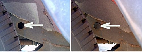 CPW (TM) Frame Hole Cover Plugs Keep Out Mud Jeep Wrangler TJ 1997 through 2006 - Thumbnail 2