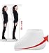 Appyculo Silica Gel Anti-skidding Shock-Absorbing Invisiable Height Increase Shoe Lift Inserts Insoles Pads Heel Lifts (Medium, white-1 pair)