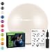 URBNFit Exercise Ball (Multiple Sizes) for Fitness, Stability, Balance & Yoga - Workout Guide & Quick Pump Included - Anti Burst Professional Quality Design (White, 55CM)