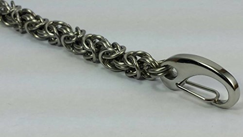 Stainless Steel Byzantine Weave Chainmail Wallet Chain - Thumbnail 2
