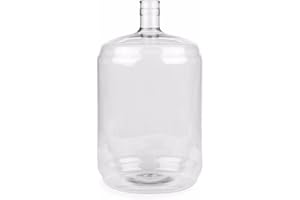 FastRack 6 Gallon Carboy (PET) | Clear Plastic Fermenter & Fermentation Jar | Food Grade BPA-Free Wine Carboy 6 Gallon for Beer Brewing, Wine Making Supplies, Storage & Home Brewing Kit - 1 Pack