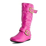 Girls Faux Leather Zipper Closure Boots (Toddler/Little Kid)