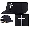 Bexxwell-Baseball-Cap-schwarz-mit-Kreuz-Stickerei-optimale-Passform-Kappe-Black-Baseballcap-Cross-BasecapUnisex