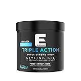 Elegance Triple Action Hair Gel, Blue, 33.8 Ounce