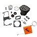 HURI Cylinder with Piston Kits Gasket Oil Seal Spark Plug for Husqvarna 346XP 350 351 353 Chainsaw 44mm