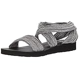 Skechers Cali Women's Meditation-Still Sky Flat Sandal,gray,11 M US