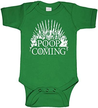 Poop is Coming - Thrones fire ice Winter - Cotton Infant Bodysuit