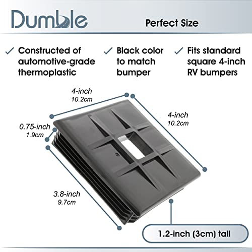 Dumble Replacement RV Bumper Cap, RV Sewer Cap, Travel Trailer Bumper