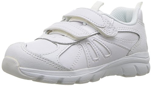 Stride Rite Boys' Cooper 2.0 H&L Sneaker, White, 1 M US Little Kid