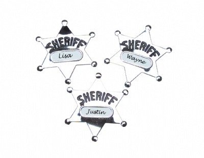 Sl Sher2 Metal Sheriff Name Tag