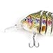 Scotamalone Fishing Lures Bass Trout Lures 2 Pack 6 Segment 3D Eyes Tackle 6# High Carbon Steel Anchor Hooks Topwater Lifelike Multi Jointed Artificial Swimbait 3.93Inches/0.49Oz