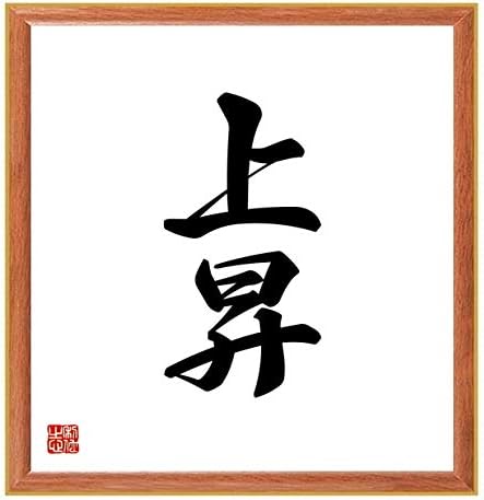書道色紙 二字熟語 上昇 千言堂 受注後直筆 薄茶額付 春の新作シューズ満載