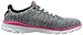 Skechers Performance Womens Go Fit-TR Walking Shoe, Gray/Hot Pink, 9 M US