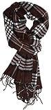 SethRoberts-Classic Cashmere Feel Men's Winter Scarf in Rich Plaids (Brown)