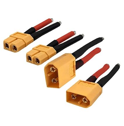 Futaba 4 Pcs XT60 Connector 12AWG Male Female plug