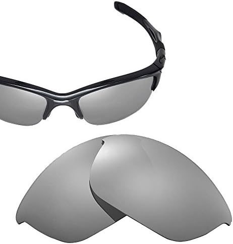 Cofery Replacement Lenses for Oakley Half Jacket 2.0 Sunglasses - Multiple Options Available (Titaniun - Mirror Coated Non-polarized)