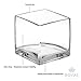 Royal Imports Flower Glass Vase Decorative Centerpiece for Home or Wedding - Clear Cube Shape, 4