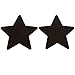 Jovivi 9 Pairs Nipple Covers Satins Pasties Disposable Self-adhesive Pasties Stickers Breast Petals, Different Style Set (Black Color 9 Pairs Set)