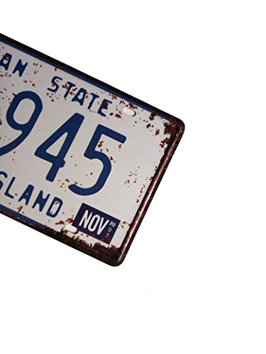 ERLOOD RHODE ISLAND IR-945 Ocean State, United States,Retro Vintage Auto License Plate Tin Sign Embossed Tag Size Home Pub Bar Decor 6 X 12
