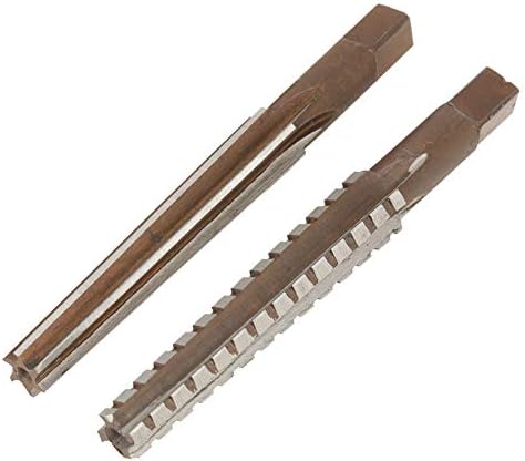 2pcs HSS MT1 Machine Reamer Taper Fine/Rough Reamer Cutter Tool Set Straight Shank