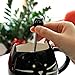 Asmwo Little Cute Ceramic Stainless Steel Cat Spoon Set Black and White Color for Cat Mug Demitasse for Stirring Tea Coffee Espresso Sugar Dessert Funny Spoons,5.7-Inch Pack of 2 Valentine's Day Gifts