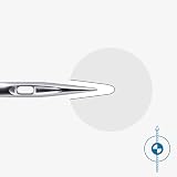Schmetz Gold Embroidery Needle 75/11 130/705 H-ET 5Pk Flat Shank view 2