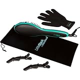 LittleBlack Hairbrush Electric Ceramic Hair Straightening Brush, LCD, (US Plug) (Generation2Black)