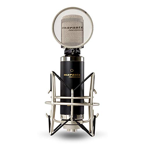 Marantz Professional MPM-2000 | Cardioid Condenser Microphone with Pop Filter, Shock Mount, & Carry Case (34mm / XLR Out) - Thumbnail 2