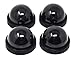 Mandala Crafts Fake Security Cameras with Led Light - Dummy Security Cameras - 4 Fake Surveillance Fake Camera Outdoor Indoor Simulated CCTV Fake Video Cameras
