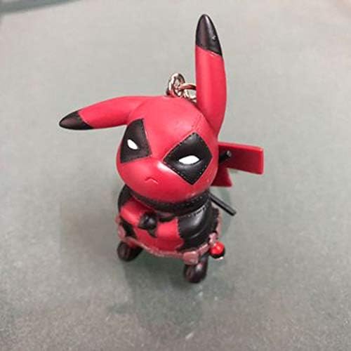 DUDDP Anime Character Anime Pikachu Keychain Anime Character Model Character Character Statue Adult Child Toy Boy Gift Home Decoration 4cm Anime Toys