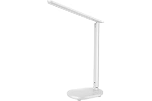 Folding LED Desk Lamp, Rechargeable USB Charging Table Light with 3 Brightness Levels, Eye Friendly 28 LED Bedside Lamp for B