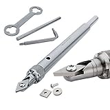 Robert Sorby RSTM-SCT123 TurnMaster Shank with Round, Detail Point, & Square Tungsten Carbide Cutters